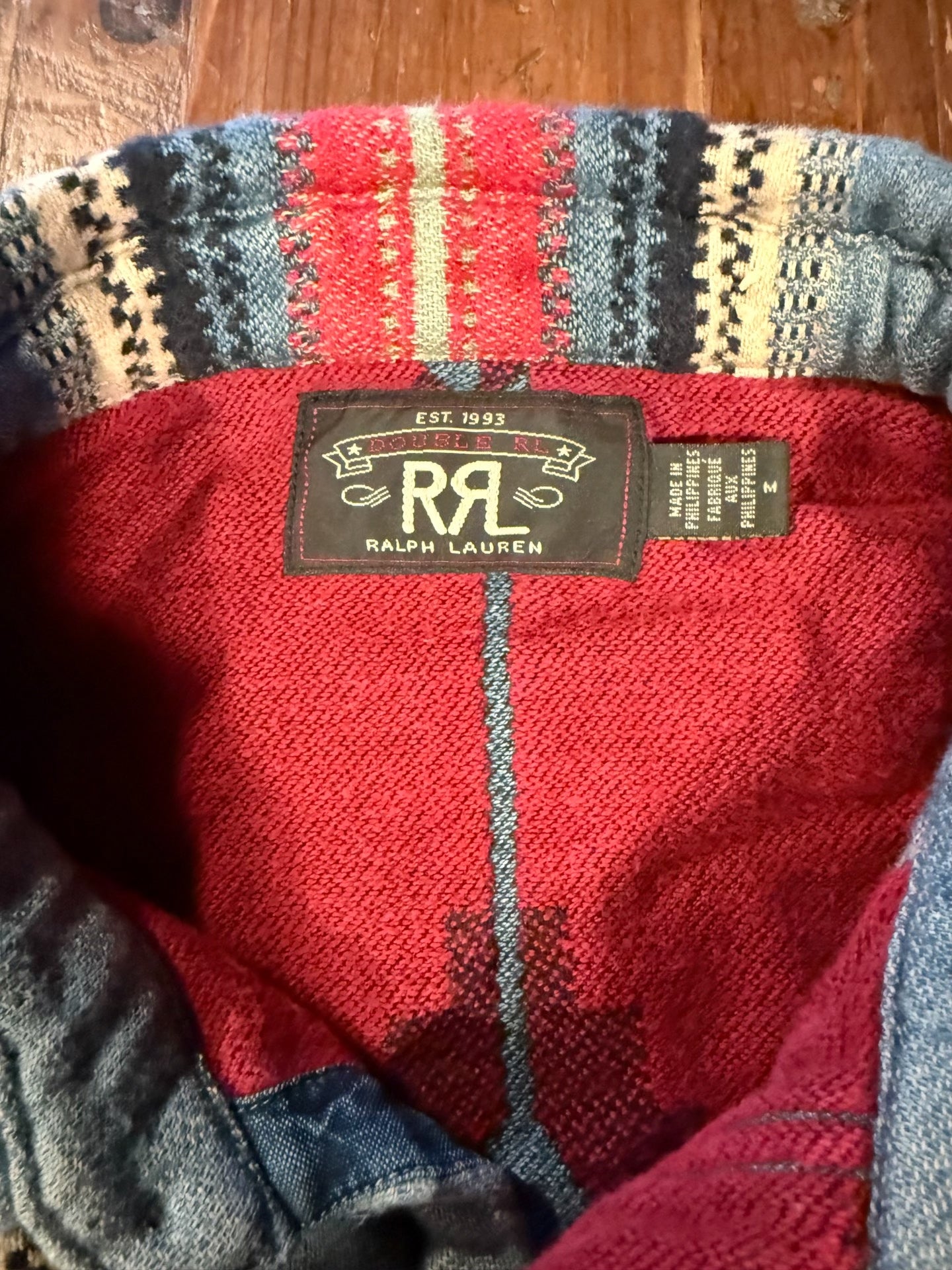 RRL EST.1993 Classic Striped Denim Shirt