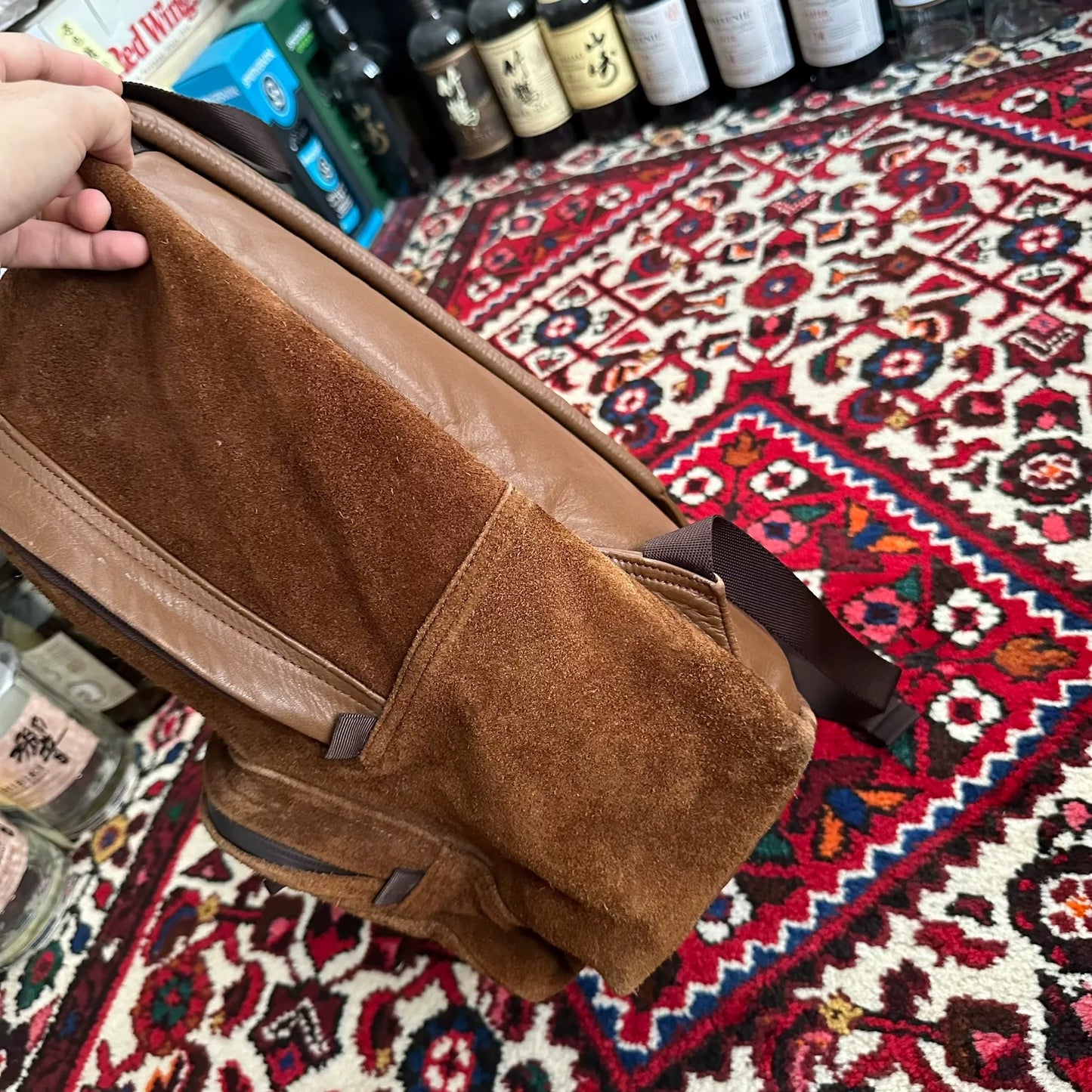 porter both day pack leather backpack