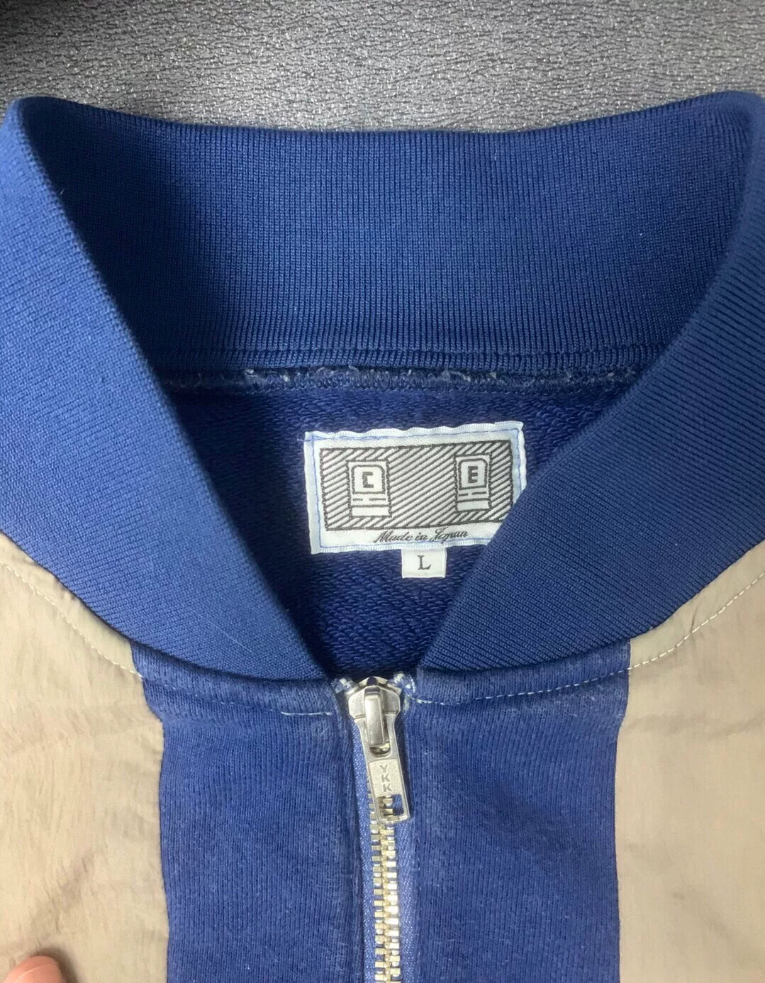 cavempt stripe half zip pullover sweatshirt