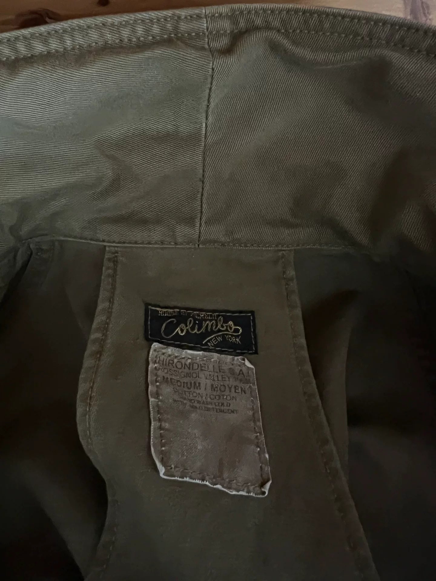 long military canvas jacket by colimbo