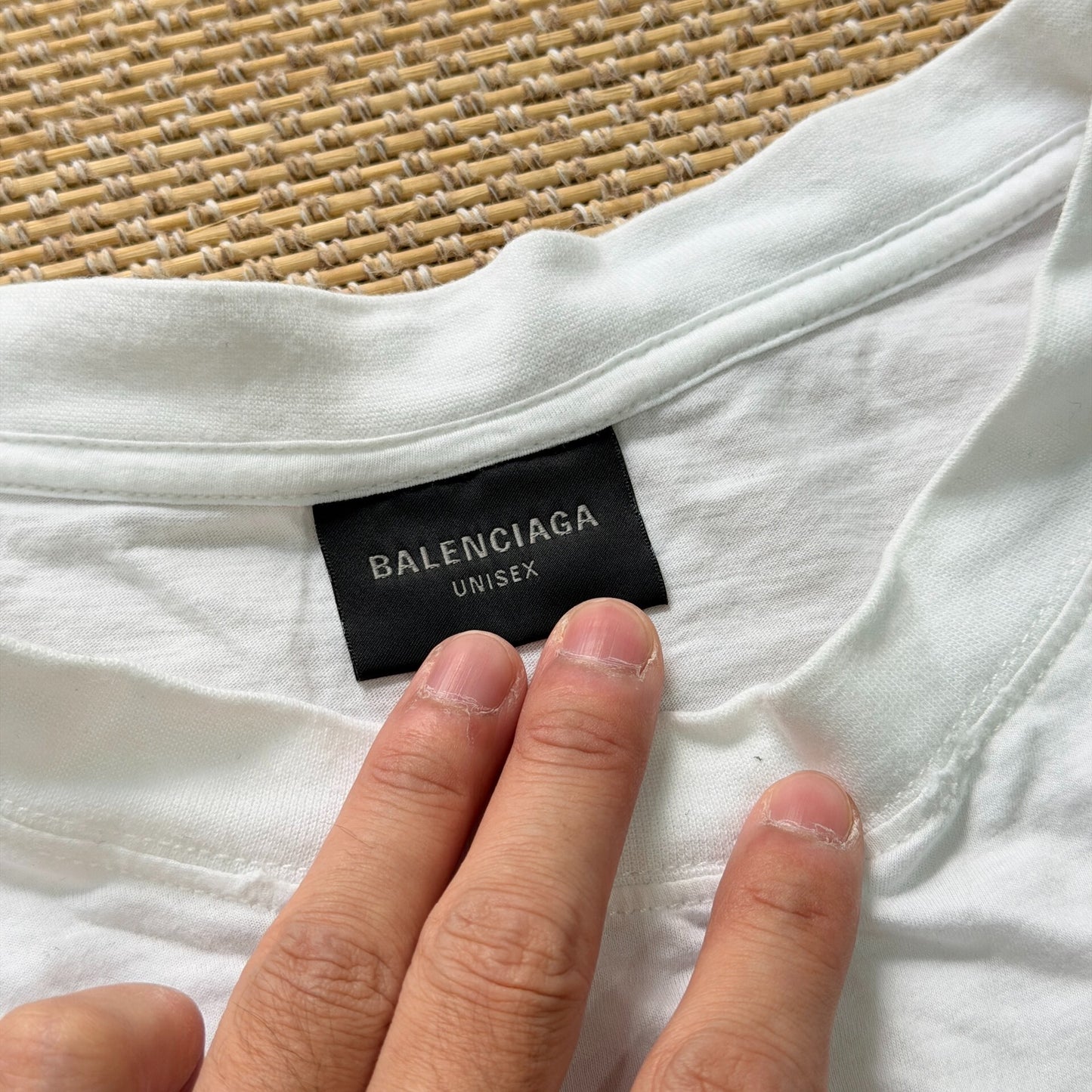 Balenciaga Vintage White Short Sleeve T-Shirt