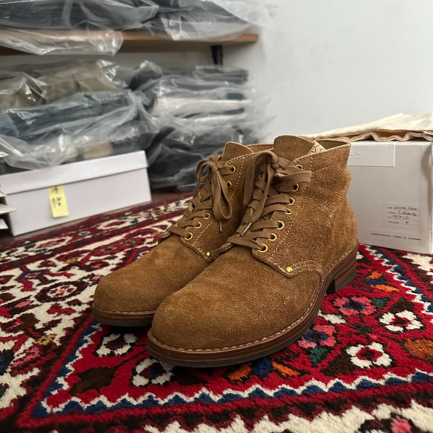 Visvim Brigadier Boots in Camel Color
