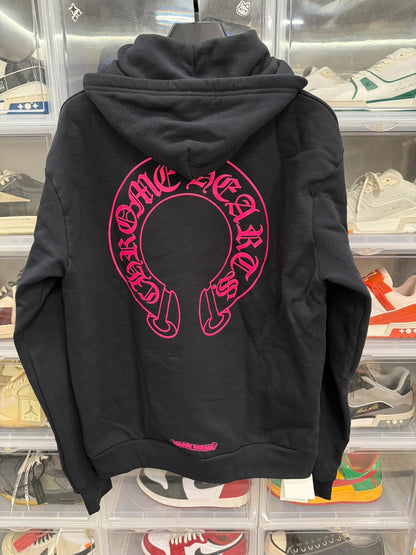 Chrome Hearts Pink Vine Horseshoe Zip Hoodie