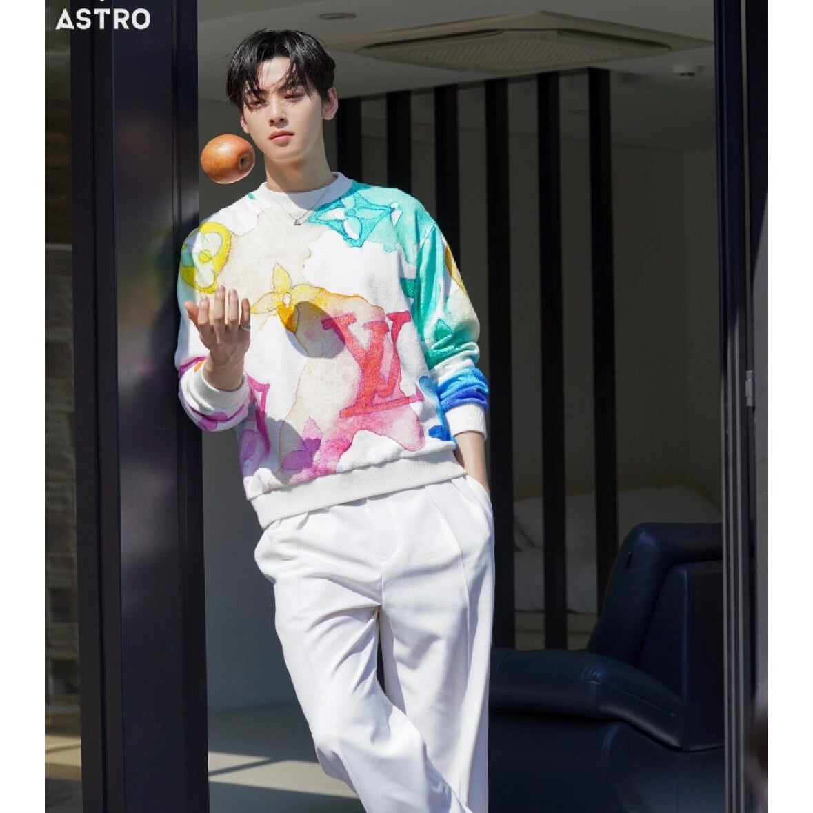 Louis Vuitton Ink Wash Towel Hoodie Large