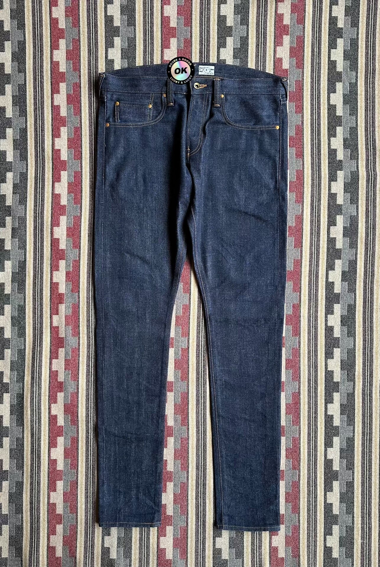 prps noir classic raw denim slim jeans