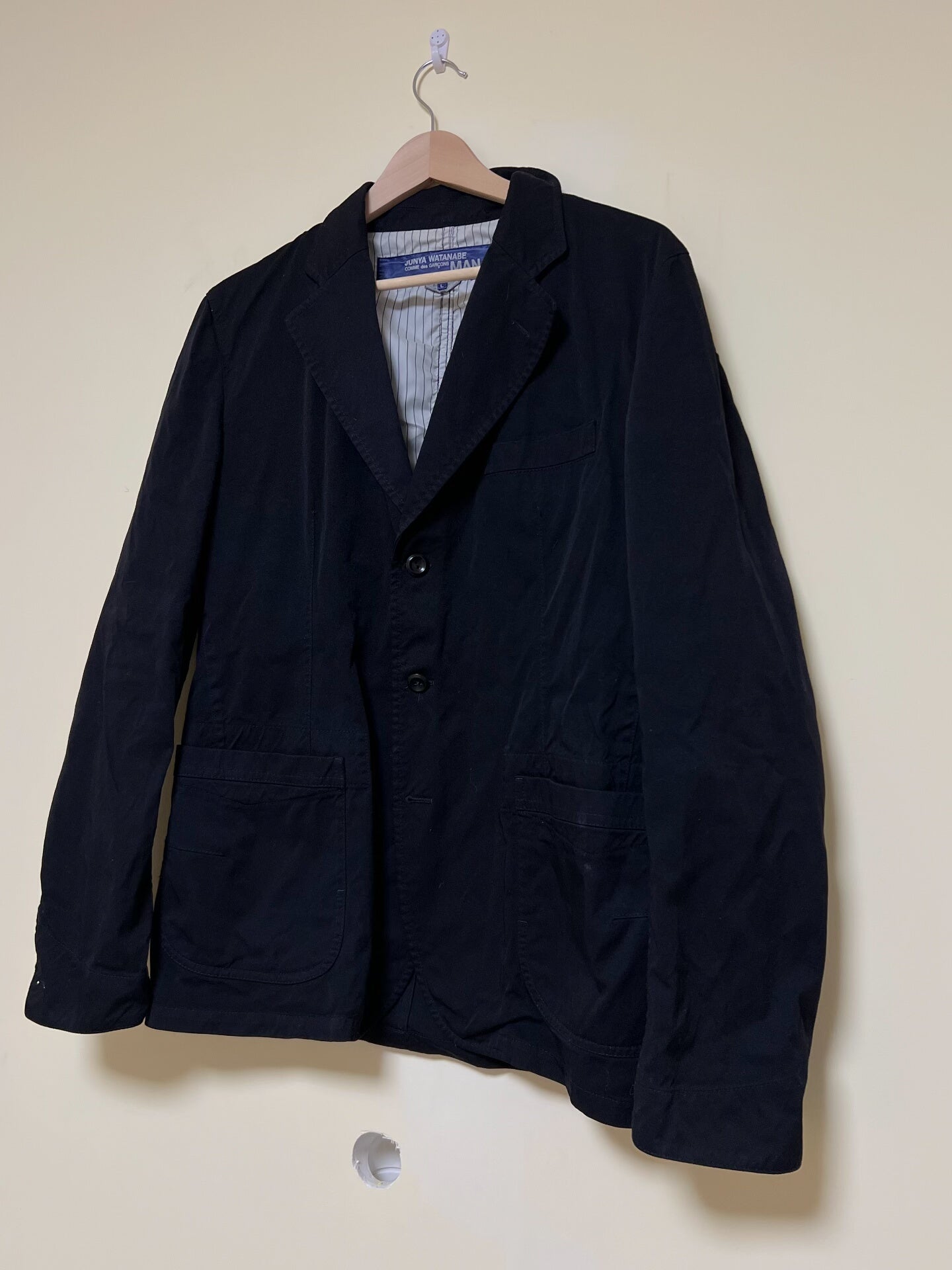 Junya Watanabe Black Casual Suit Jacket