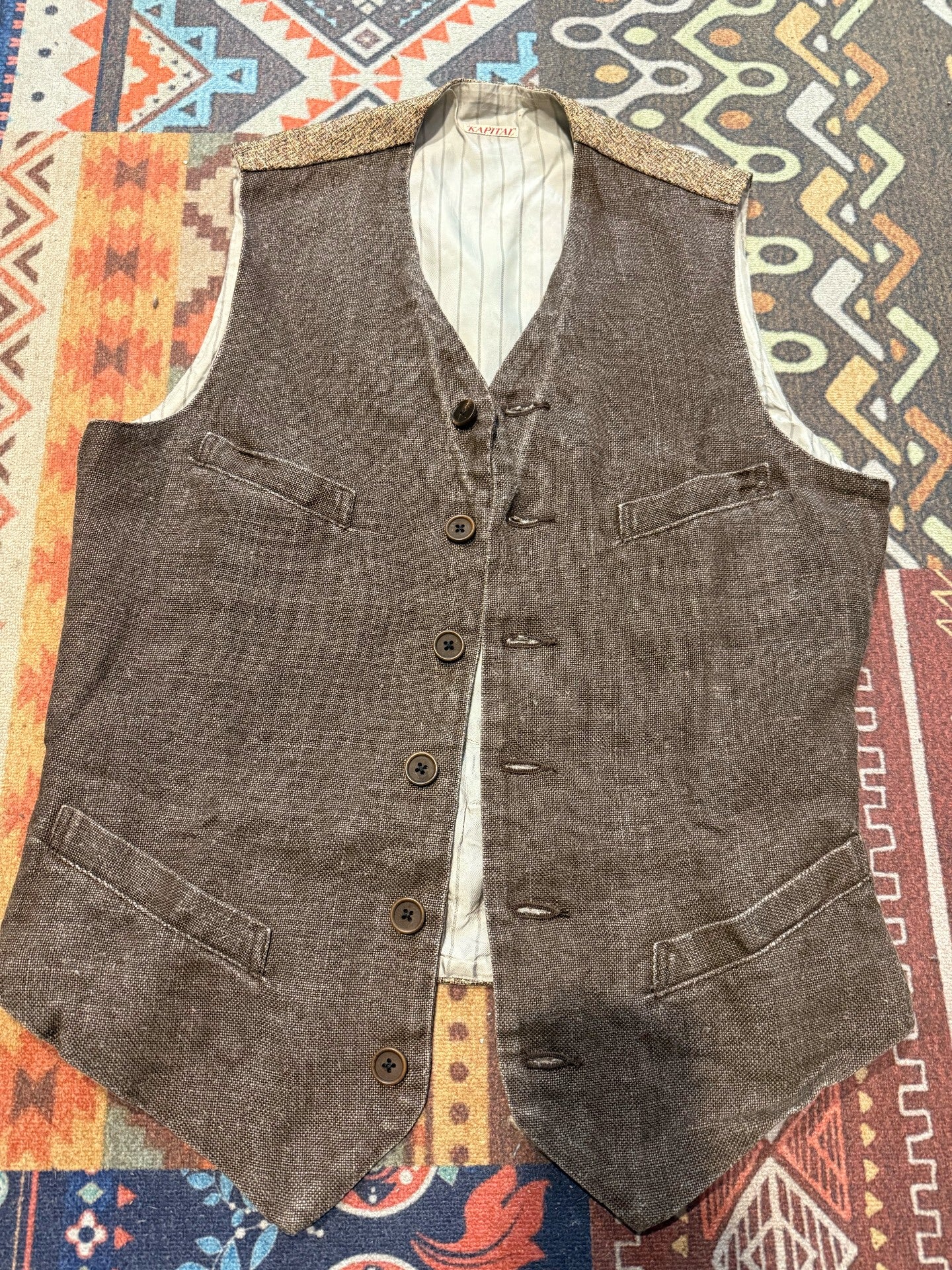 Kapital Sashiko Fabric Vest