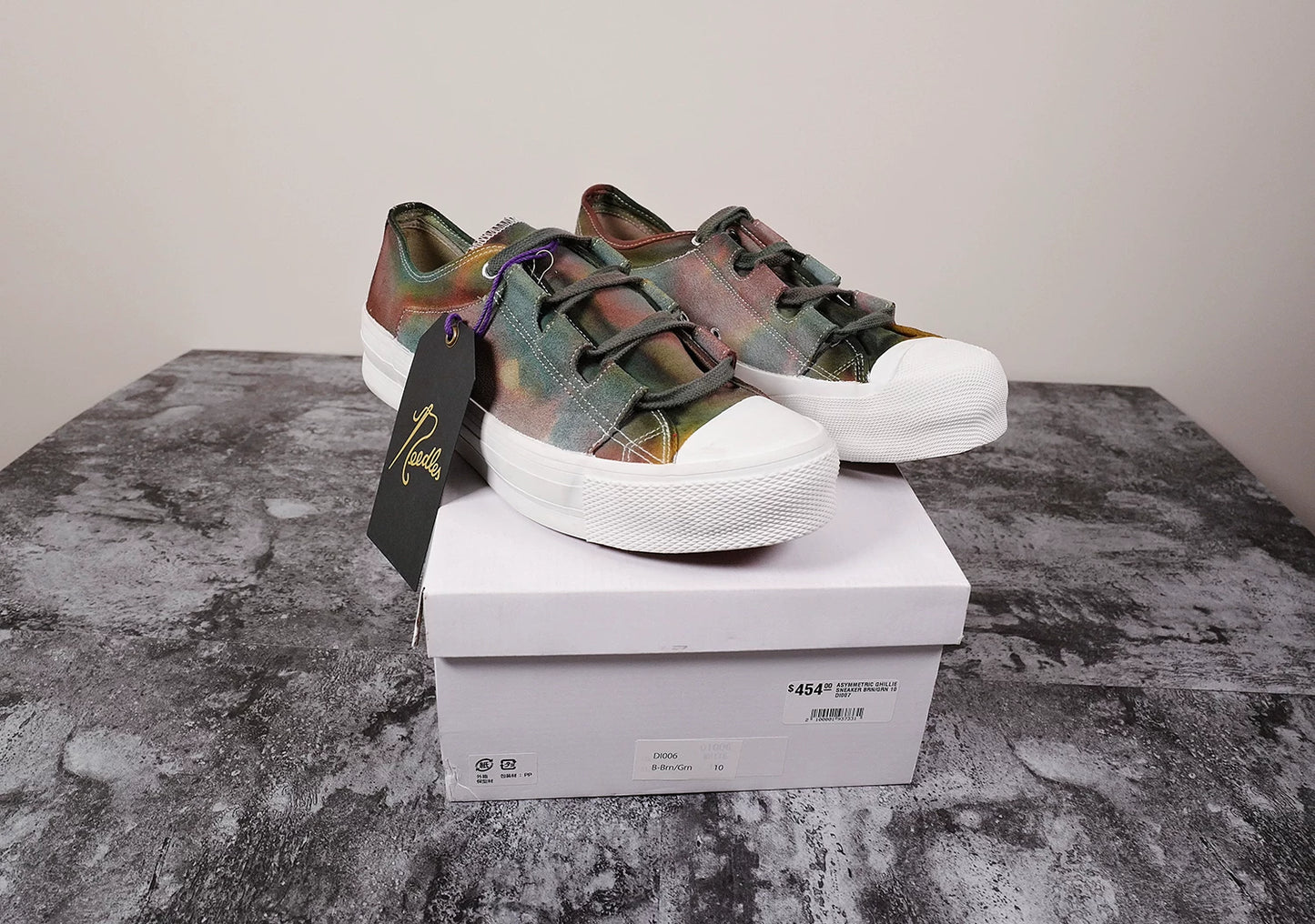 Needles Asymmetric Ghillie Tie Dye Sneaker