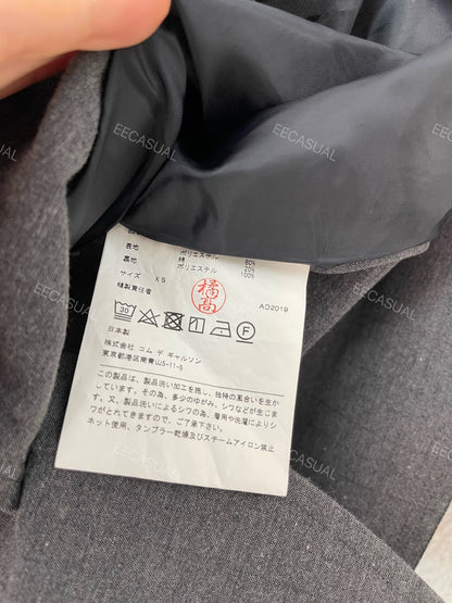 CDG Gray Asymmetrical Blazer