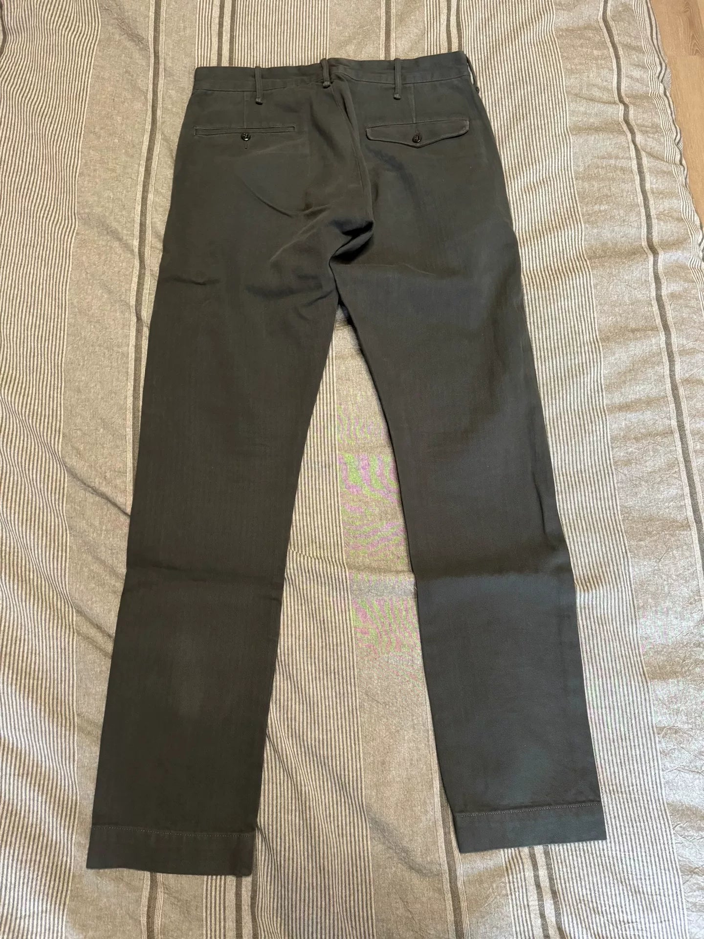 vintage black gray military officer pants