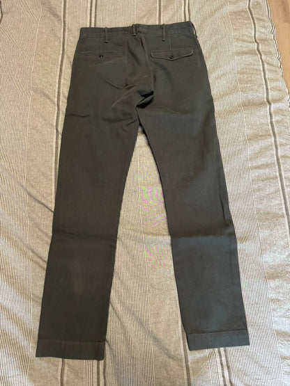 vintage black gray military officer pants