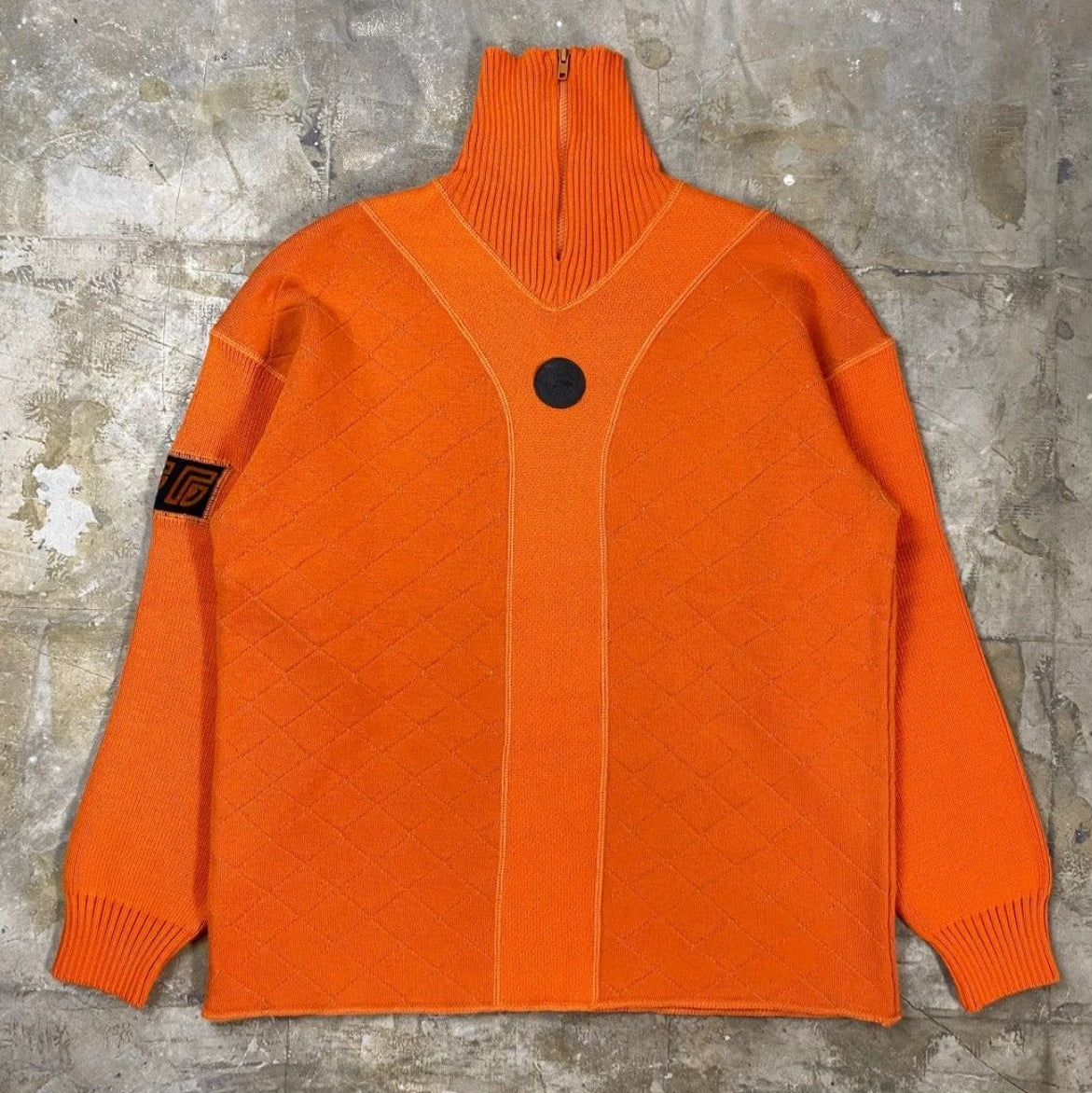 Vintage Jean Paul Gaultier 1990s Sports Logo Knit Sweater