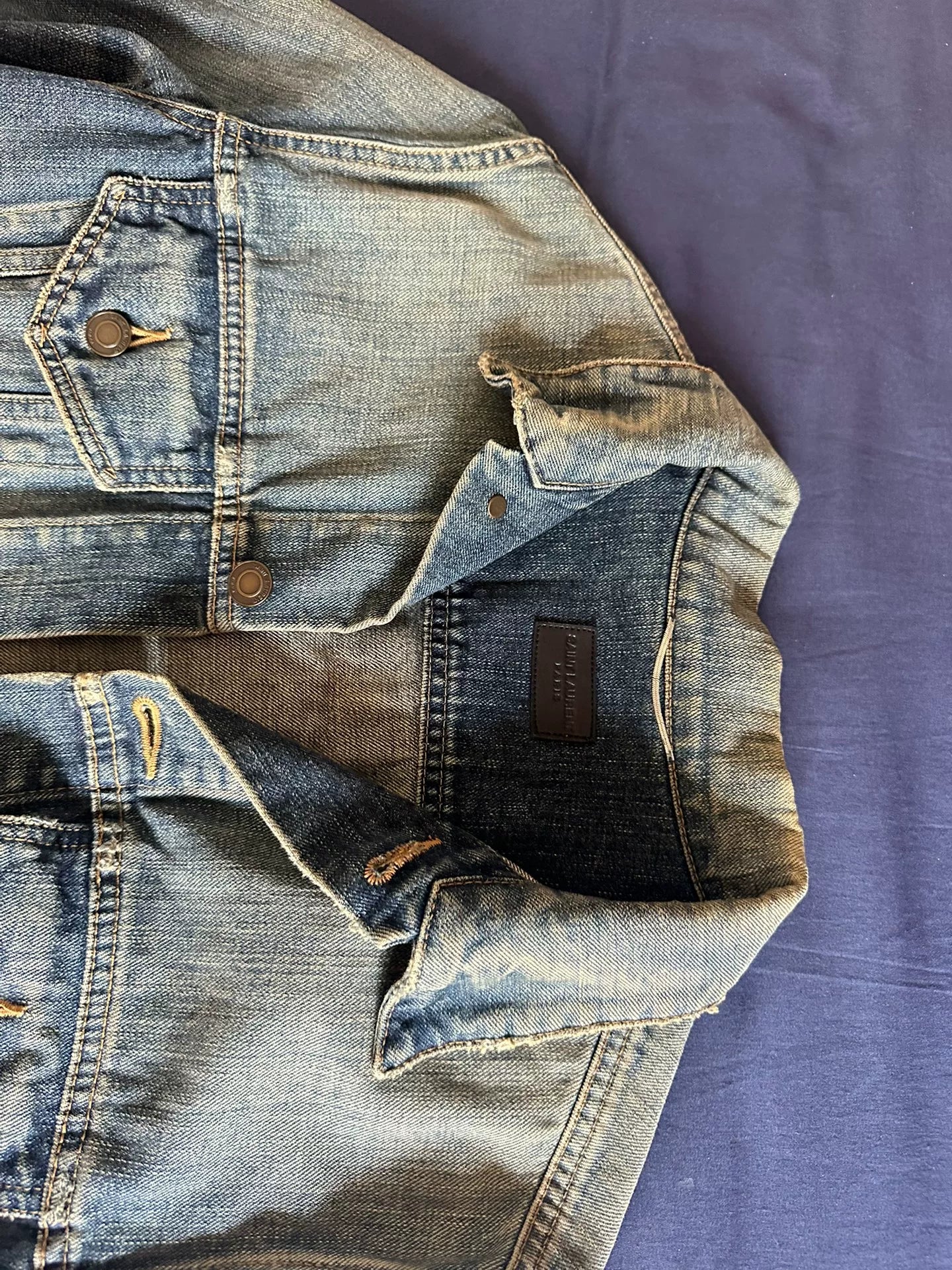 Saint Laurent 16SS Shark Denim Jacket