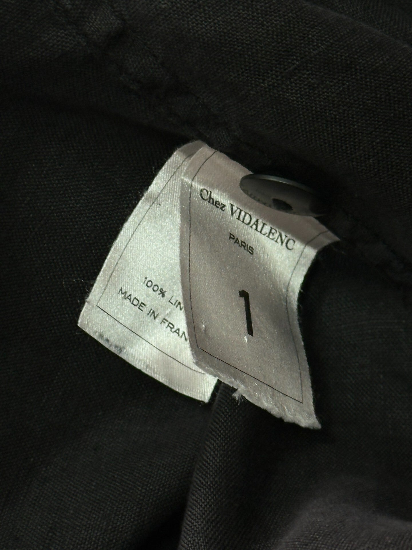 black linen oversized coat