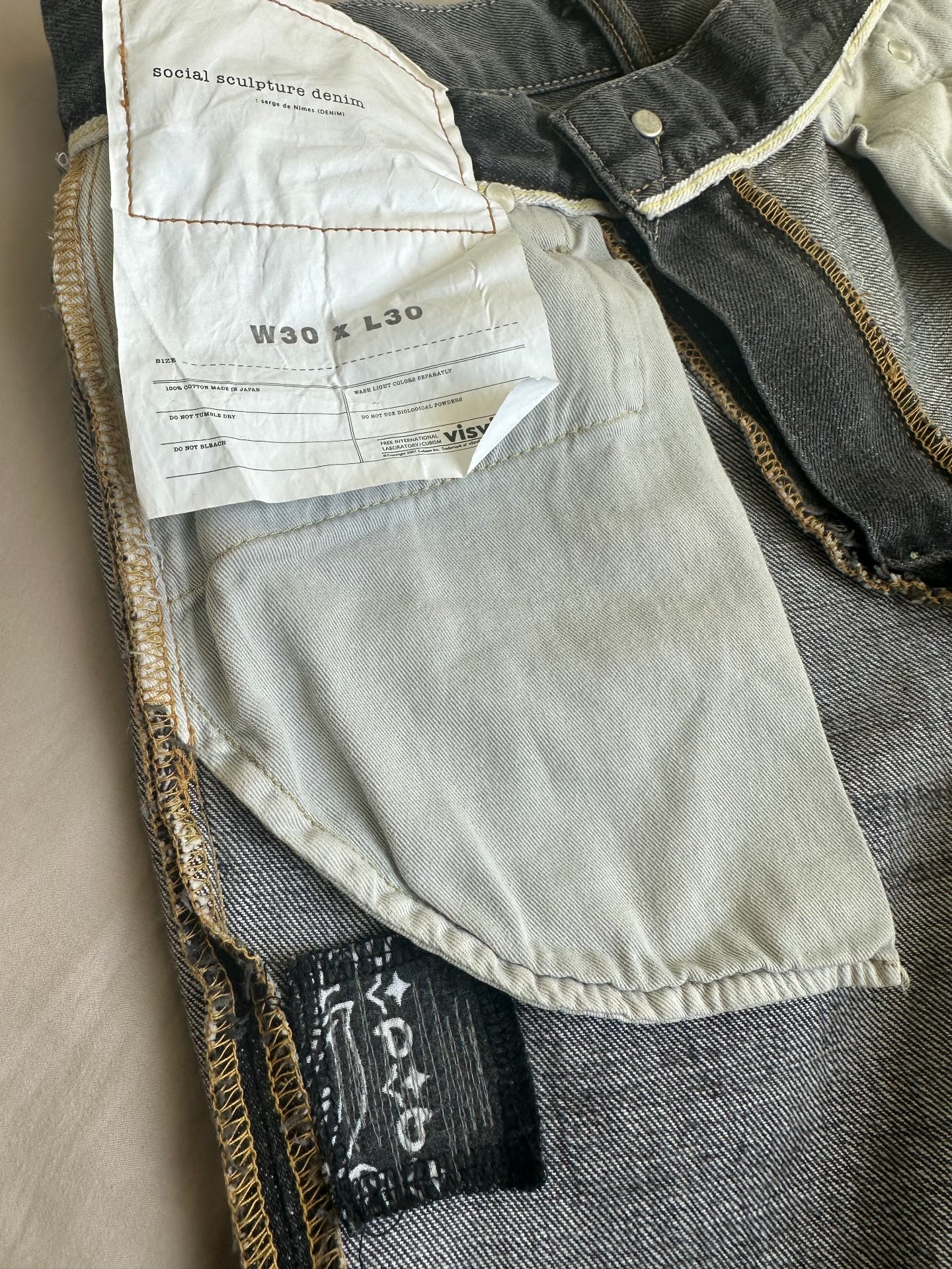 VISVIM SPOT SOCIAL SCULPTURE 03 Jeans