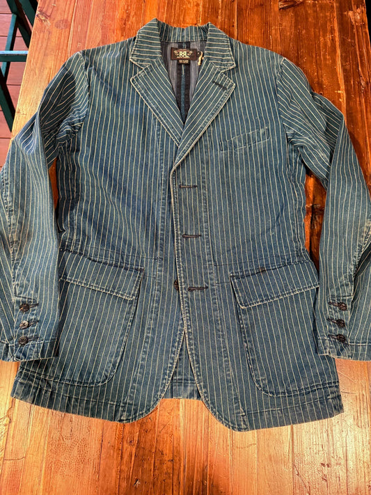 RRL Ralph Lauren Striped Work Jacket S