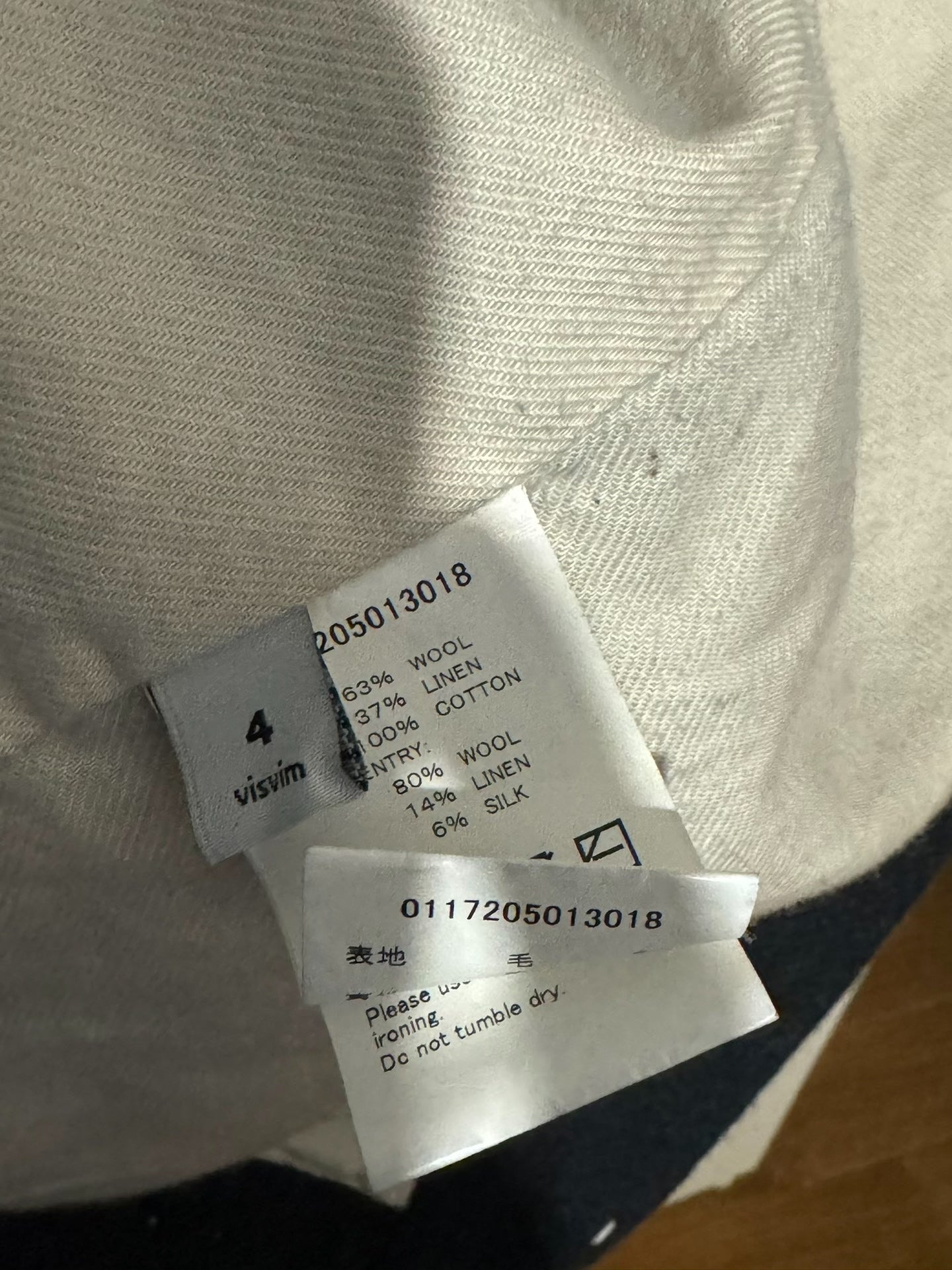 VISVIM Dark Blue Robe Cardigan