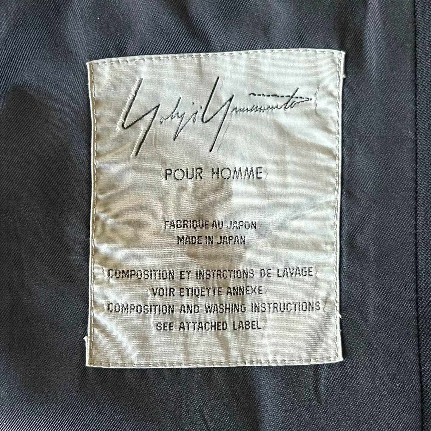 Yohji Yamamoto Wool Suit Jacket 1993