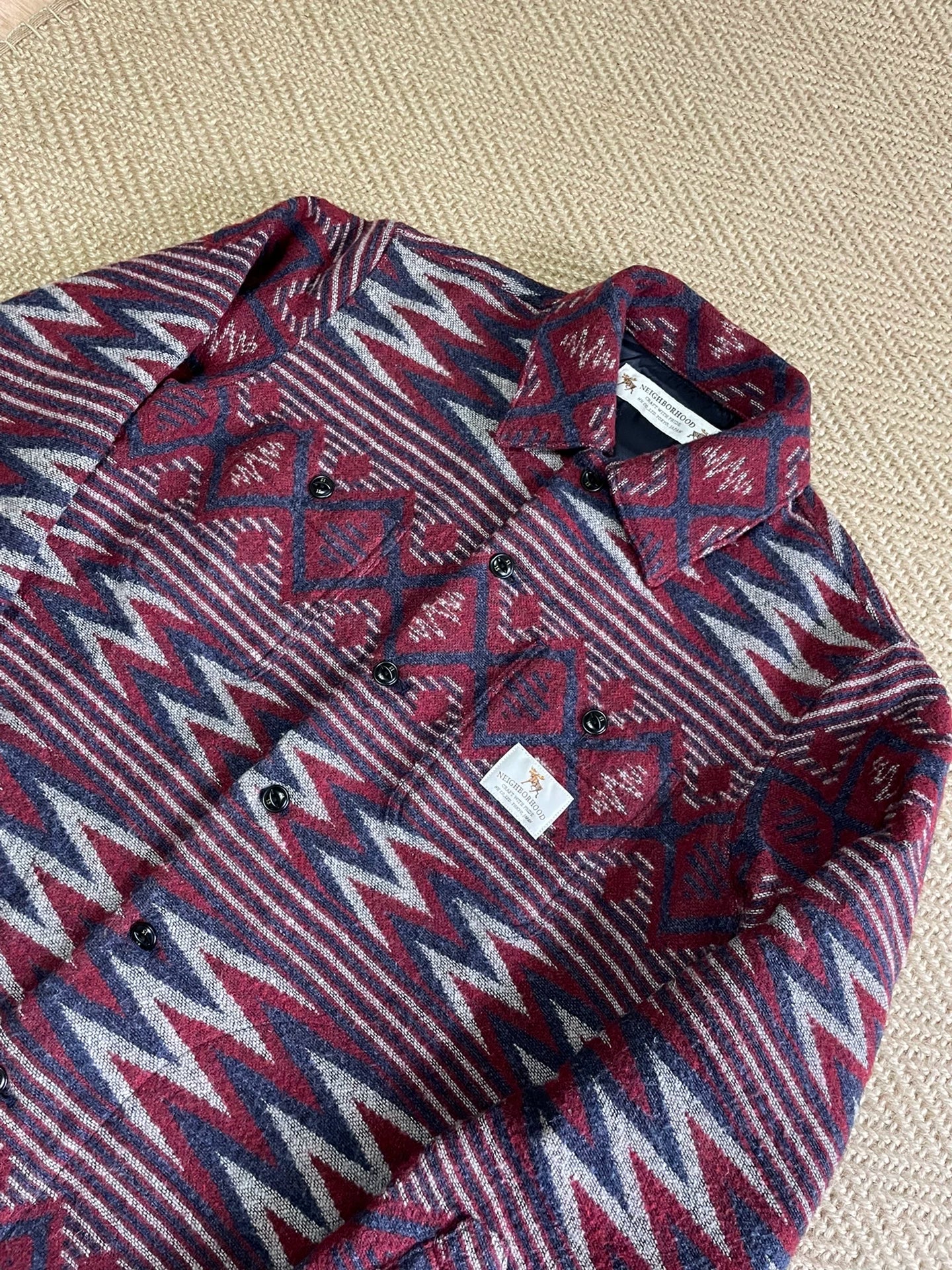 neighborhood red ethnic style jacket