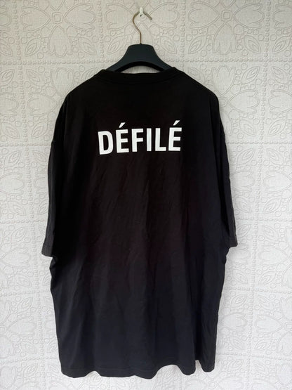 balenciaga defile short sleeve shirt size M