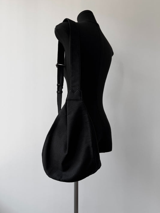 Yohji Yamamoto Discord Linen Drop Bag