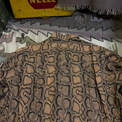 Wacko Maria Snake Print Long Sleeve Shirt