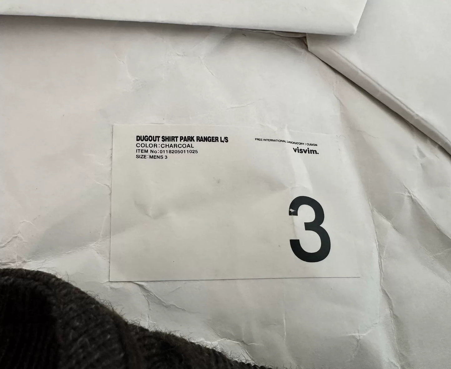 visvim dugout shirt park ranger black
