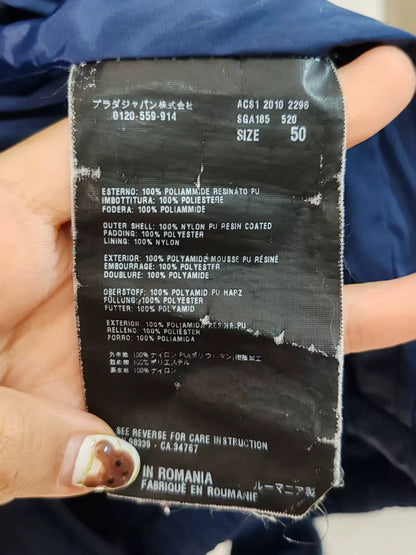 Prada Metallic Triangle Cotton Vest