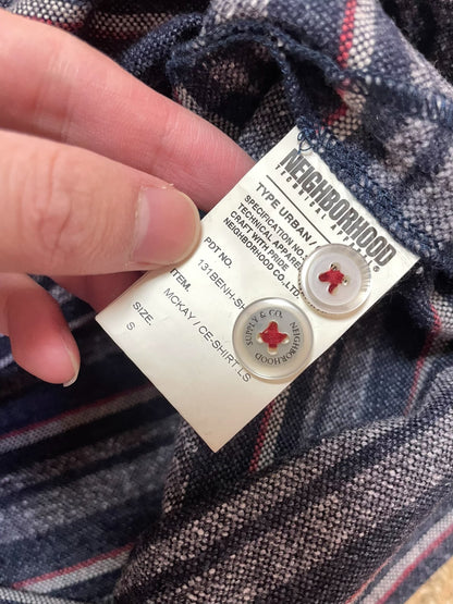 NEIGHBORHOOD MCKAY NBHD Striped Long Sleeve Shirt