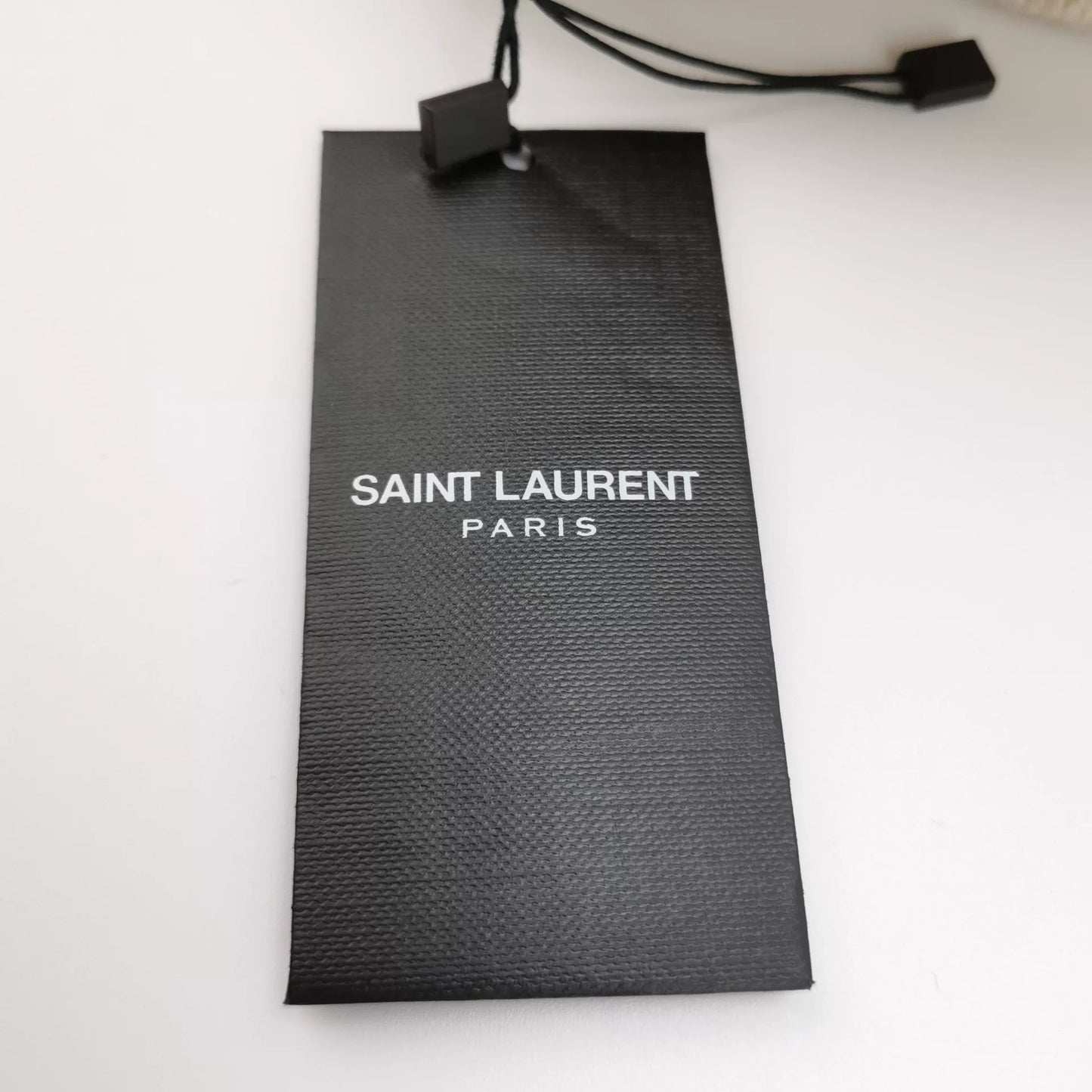 Saint Laurent Beige Ribbed Crew Neck Sweater