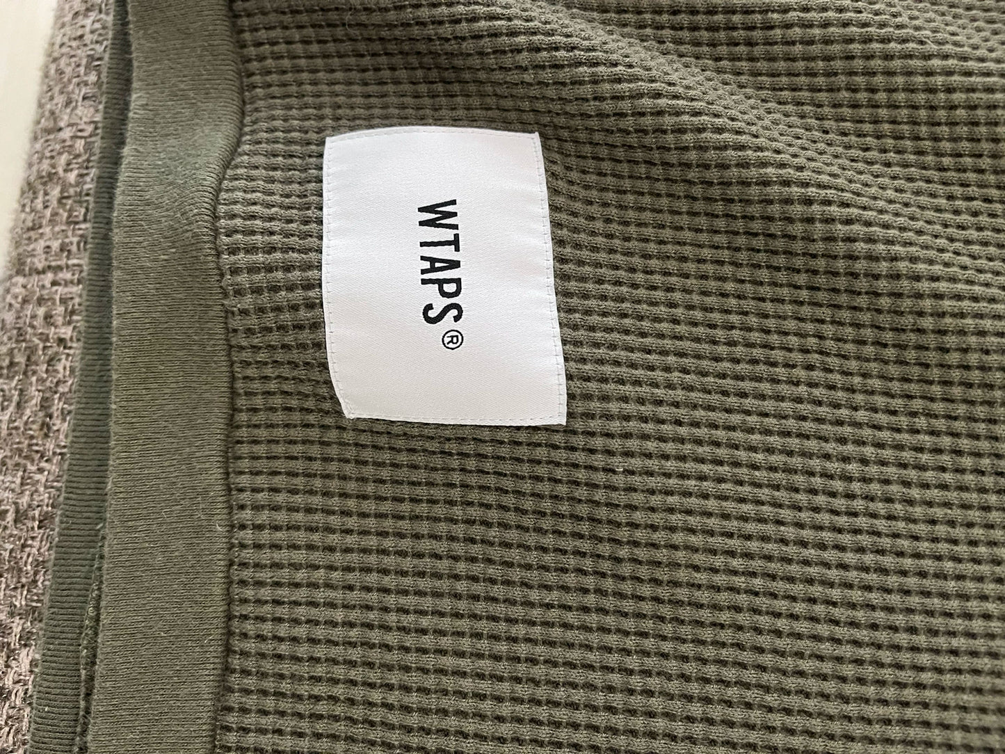 WTAPS 21ss Waffle Long Sleeve Sweatshirt