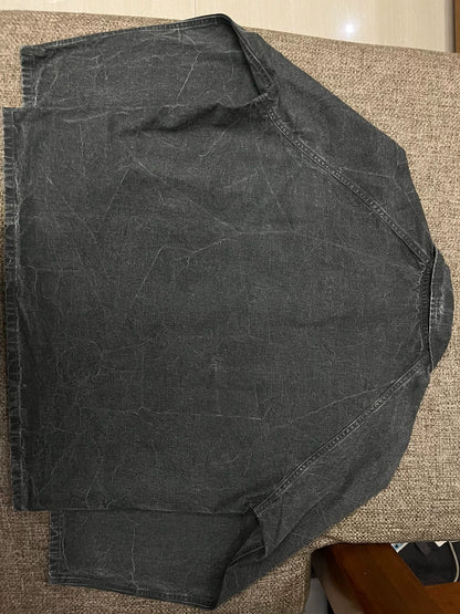 A.presse 25ss Black Washed Safari Jacket