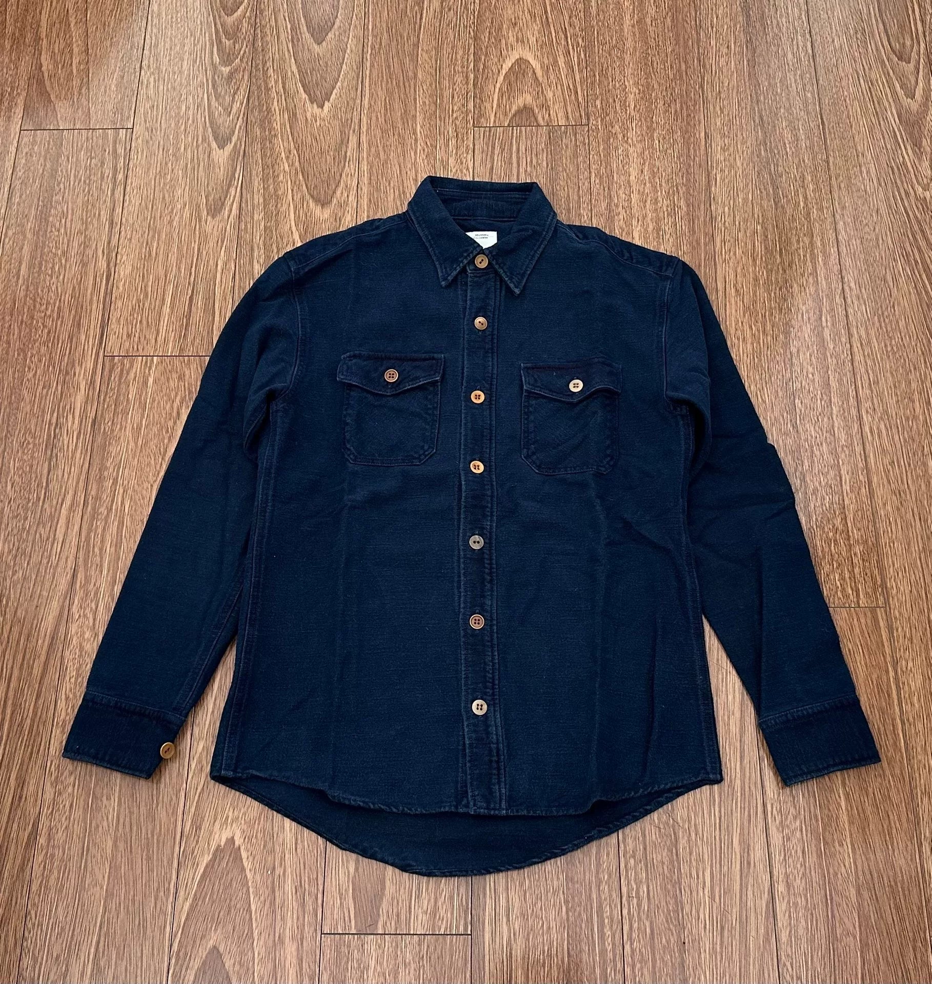 visvim black elk flannel shirt long sleeve
