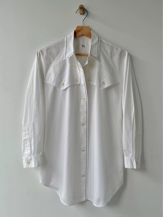 Yohji Yamamoto Y's White Long Sleeve Shirt