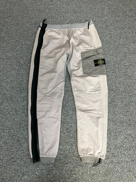 stone island metal nylon patchwork pants
