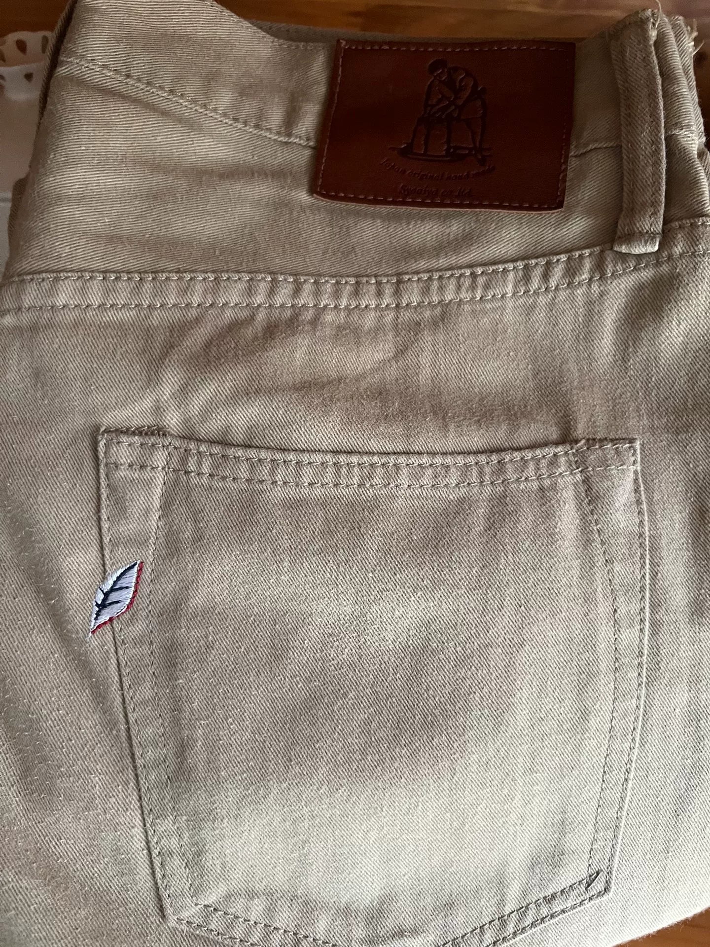 pure blue japan high-waist straight pants