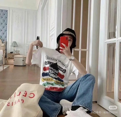 CDG x DSM x Chrome Hearts Rainbow T-Shirt