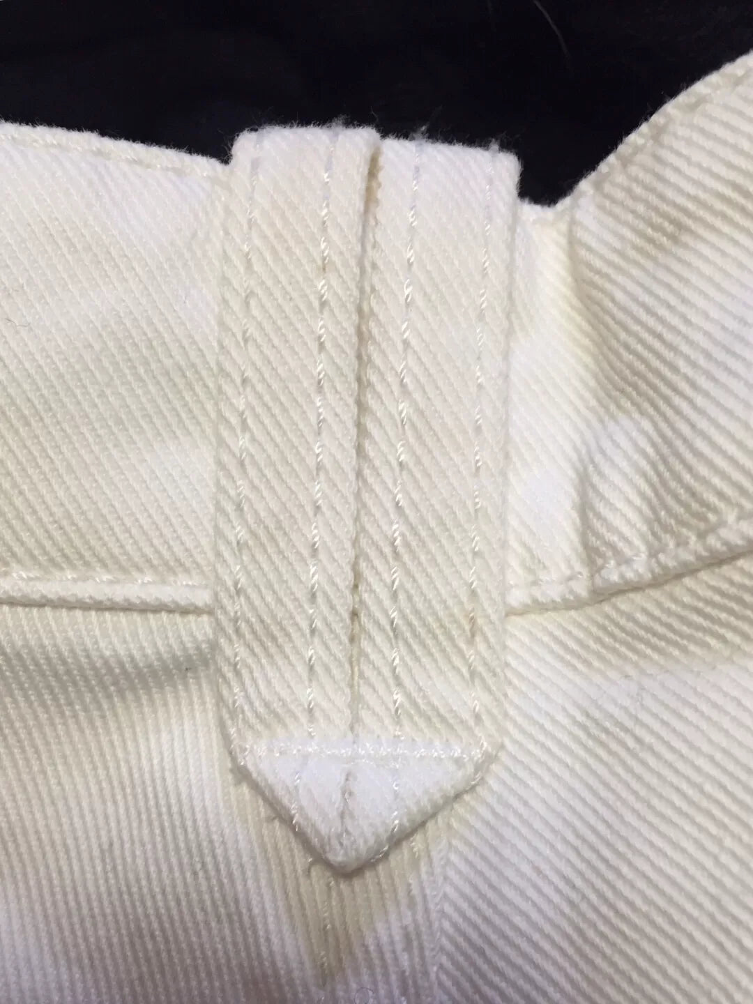 Raf Simons Snake Totem White Denim Wide-Leg Pants