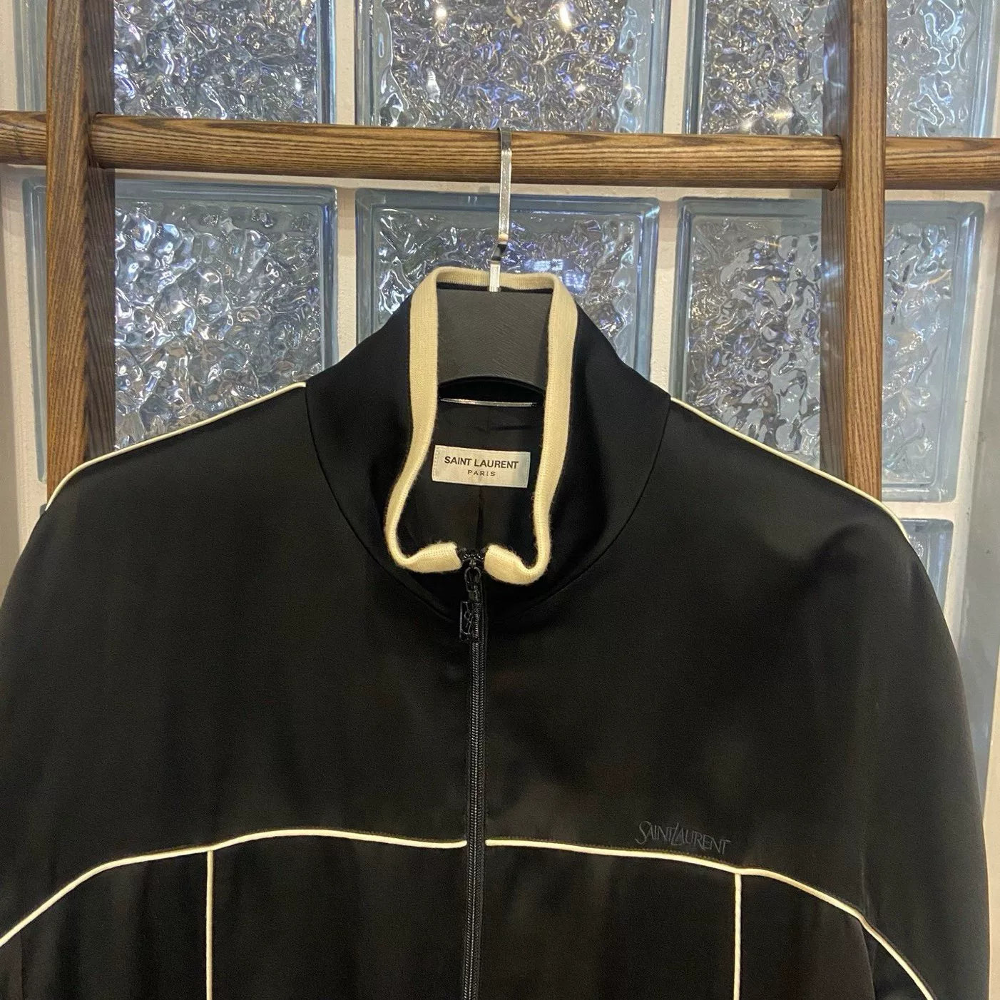 Saint Laurent FW23 Black White Trim Jacket