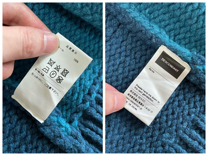 descendant ski cowichan knit sweater jacket