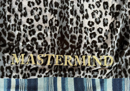 leopard print embroidered velvet jacket MMJ