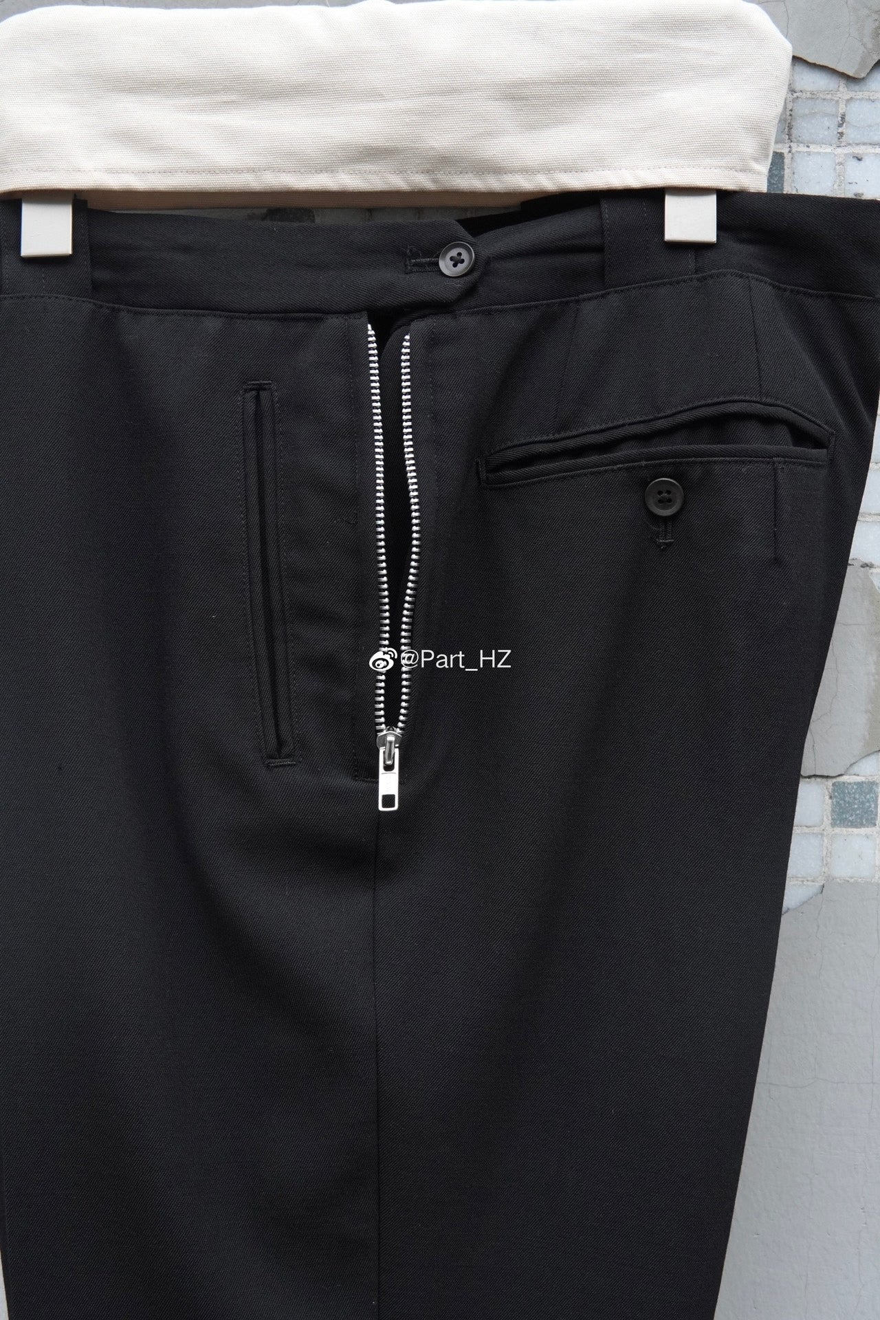Yohji Yamamoto Pour Homme A/W 2004 Zip Wool Trousers