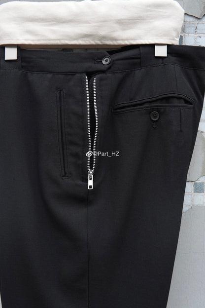 Yohji Yamamoto Pour Homme A/W 2004 Zip Wool Trousers