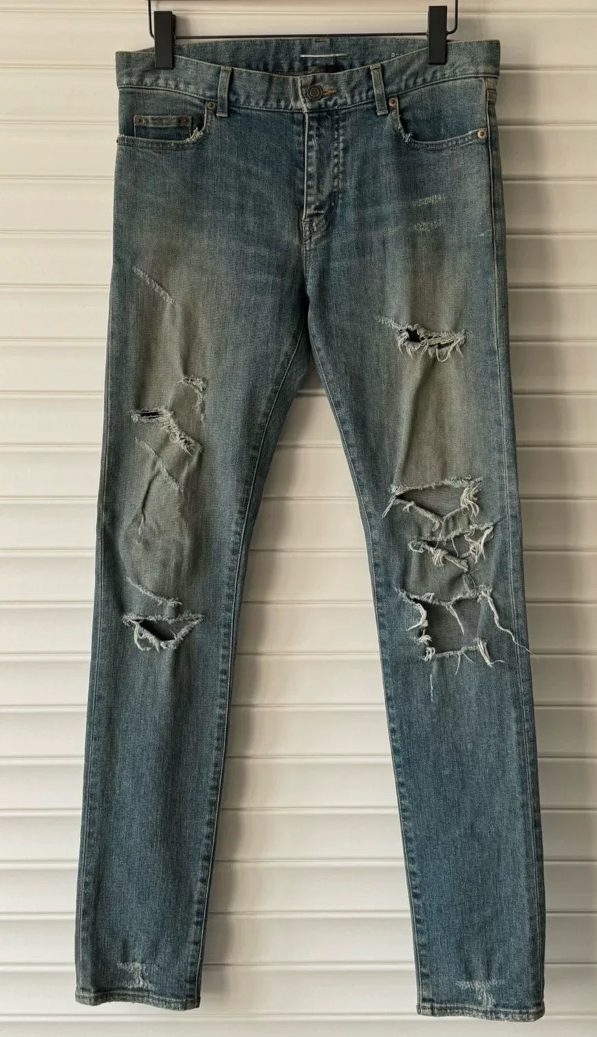 Saint Laurent 15FW Distressed D02 Jeans
