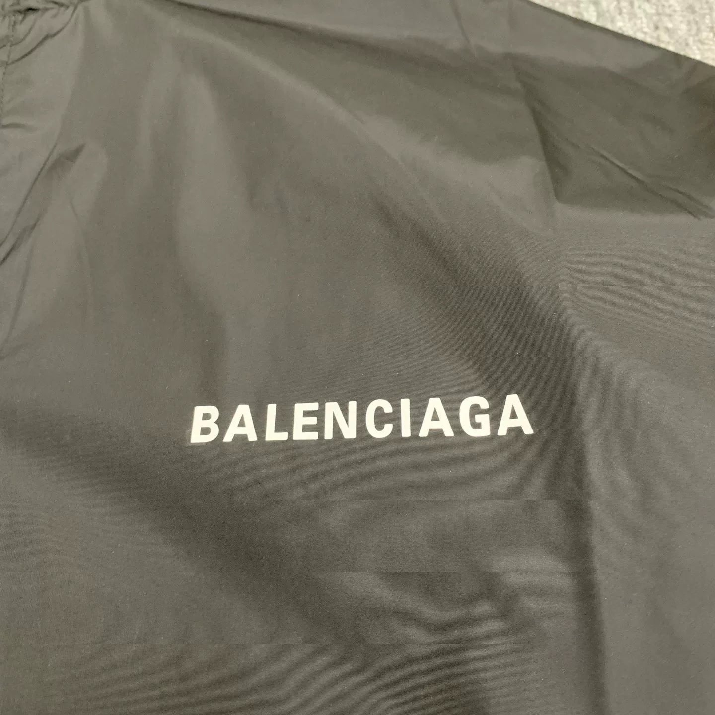 black nylon windbreaker jacket by Balenciaga