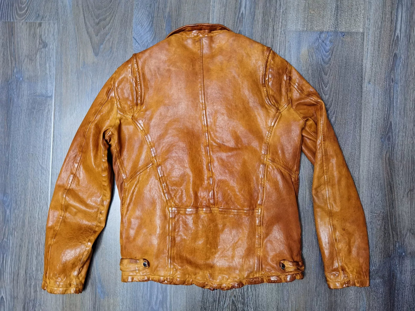Giorgio Brato Washed Distressed Leather Jacket