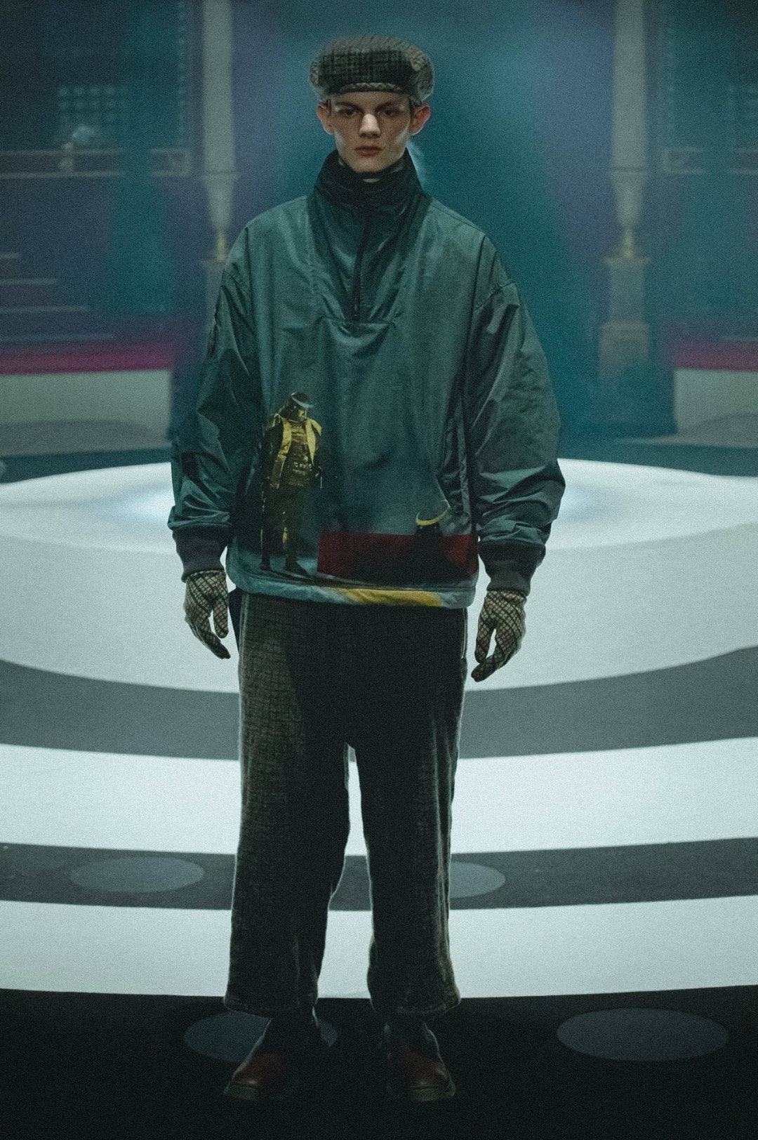 undercover windproof zip jacket with spider image