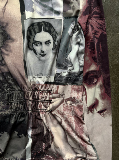 Jean Paul Gaultier Mesh Overlay Top