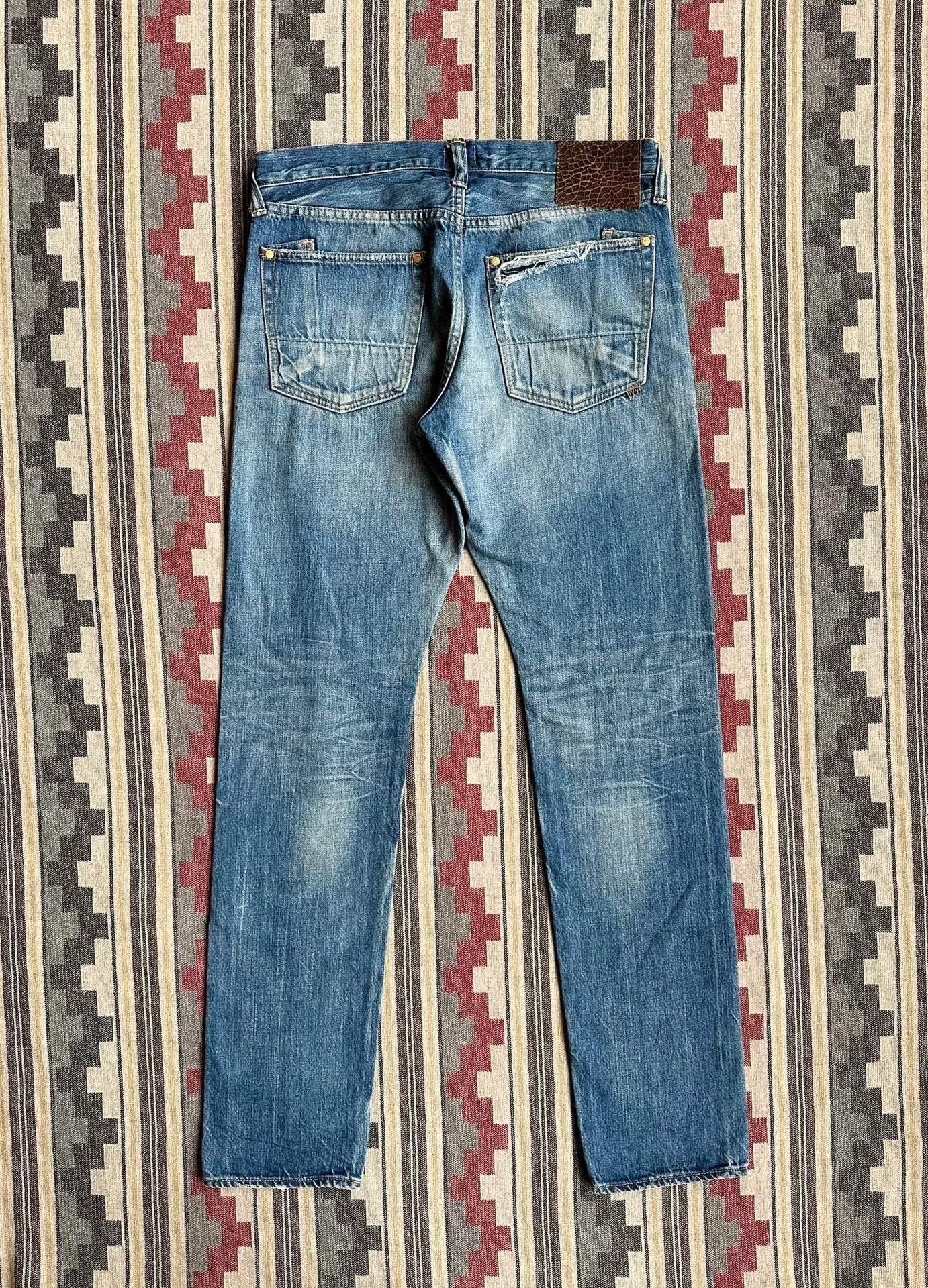 Prps Noir Heavily Washed Distressed Jeans