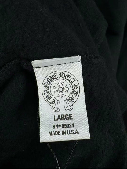 chrome hearts black star zip hoodie